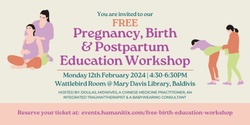 Banner image for Free Birth Education Workshop