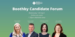 Banner image for Boothby Candidate Forum 