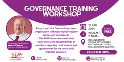 Banner image for Governance Training Workshop for Community Groups - With Gerard Byrne