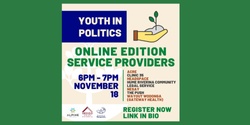 Banner image for Youth In Politics Online Forum - Youth Service Providers