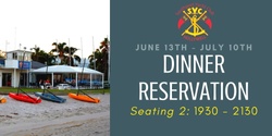 Banner image for HW Dinner Seating 2 - Select Date
