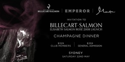 Banner image for Sydney Billecart-Salmon Cuvée Elisabeth Rosé 2008 - Launch Dinner at Manta