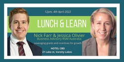 Banner image for LUNCH AND LEARN with Nick Farr & Jessica Olivier 