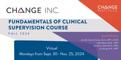 Banner image for Fundamentals of Clinical Supervision Course (Fall 2024)