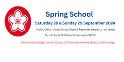 Banner image for Spring School Sept 2024