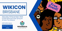 Banner image for WikiCon 2023 Brisbane