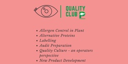 Banner image for Quality Club| Food Safety Lunchtime Series | March 2022