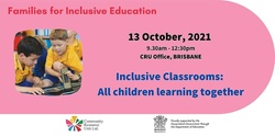 Banner image for BRISBANE - Inclusive Classrooms: All children learning together