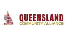 Queensland Community Alliance's banner