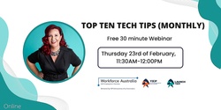 Banner image for Top Ten Tech Tips - November