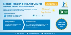 Banner image for Online Mental Health First Aid Course - August 2024 (1) (Weekend Morning Session)