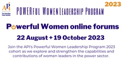 Banner image for POWERful Women Leadership Program online forums 2023