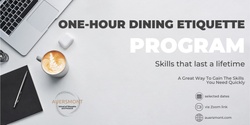 Banner image for One-Hour Dining Etiquette Online Program