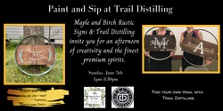 Banner image for Wood Sign Painting at Trail Distilling