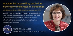 Banner image for Accidental counselling and other boundary challenges in leadership