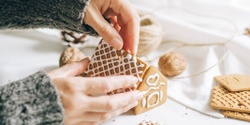 Banner image for Gift & Sip - Gingerbread House Decorating