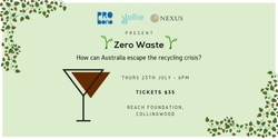 Banner image for Espresso Martinis + Impact: Zero Waste