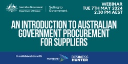 Banner image for An introduction to Australian Government procurement for suppliers