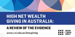Research launch: High net wealth giving in Australia