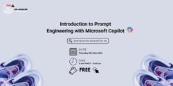Banner image for Introduction to Prompt Engineering with Microsoft Copilot