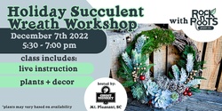 Banner image for Holiday Succulent Wreath Workshop at Ghost Monkey Brewing (Mt. Pleasant, SC)