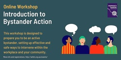 Banner image for Introduction to Bystander Action 27th April 2022