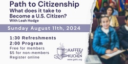 Banner image for Kaffee und Kuchen: Path to Citizenship