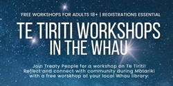 Banner image for Te Tiriti Workshops in Te Whau - New Lynn Community Centre