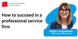 Banner image for CLCN Public Speaking Club #27 How to succeed in a professional service firm