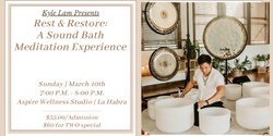 Banner image for Rest & Restore: A Sound Bath Meditation Experience + CBD (La Habra)