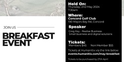 Banner image for Breakfast event @Concord Golf Club
