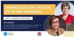 Banner image for Harnessing the Power of Older Workers