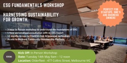 Banner image for ESG Fundamentals Workshop: Harnessing Sustainability for Growth.