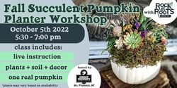 Banner image for Fall Succulent Pumpkin Planter Workshop at Ghost Monkey Brewery (Mt. Pleasant, SC)