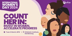 Banner image for Count Her In: Invest in Women. Accelerate Progress.