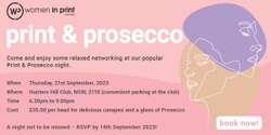 Banner image for Print & Prosecco NSW - 2023 