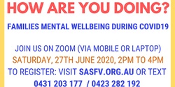 Banner image for Families mental wellbeing during COVID19: SASFV's Check In #3