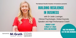 Banner image for Building Resilience in Business - Monday 9 May 