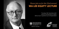 Banner image for WA Lee Equity Lecture 2021