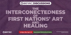 Banner image for BEMAC Discussions: The Interconnectedness of First Nations' Art and Healing (Live and Streamed)