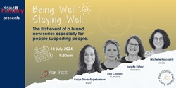 Banner image for Being Well - Staying Well