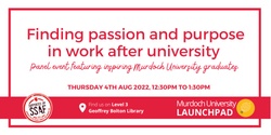 Banner image for Finding passion and purpose in work after university