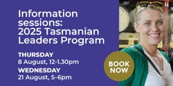 Banner image for Tasmanian Leaders Program 2025 Info Session 1