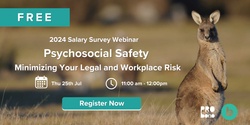 Banner image for Psychosocial Safety - Minimizing Your Legal and Workplace Risk