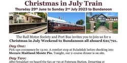 Banner image for Christmas in July Train