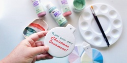 Banner image for Paint Your Own! Ceramic Christmas Ornament Workshop
