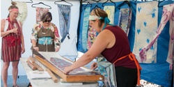 Banner image for CREATE! Silk Scarf Marbling Workshop