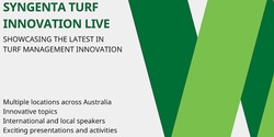 Banner image for Syngenta Turf Innovation LIVE - Melbourne