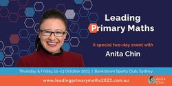 Banner image for Leading Primary Maths 2023 | A special two-day conference with Anita Chin | Sydney