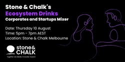 Banner image for Stone & Chalk's Ecosystem Drinks: Corporates and Startups Mixer